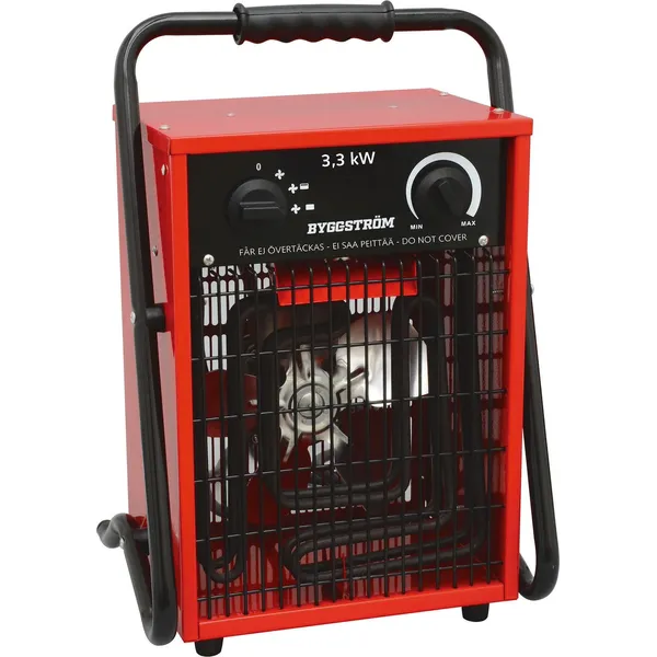 Byggvifte, m/stativ, 3,3kW, 230V, rød, IP24