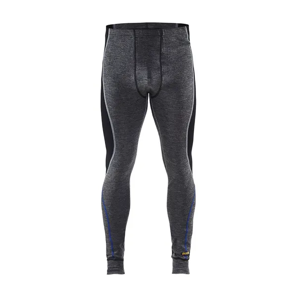WARM 100% MERINO Undertøy Long Johns Grå/svart